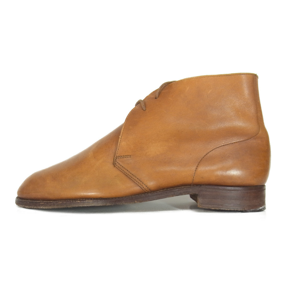 CROCKETT&JONES クロケットアンドジョーンズ SOMERSET サマーセット レザー チャッカブーツ シューズ ブラウン系 6 1/2【中古】