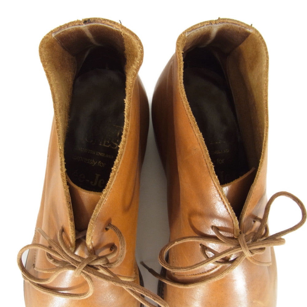 CROCKETT&JONES クロケットアンドジョーンズ SOMERSET サマーセット レザー チャッカブーツ シューズ ブラウン系 6 1/2【中古】