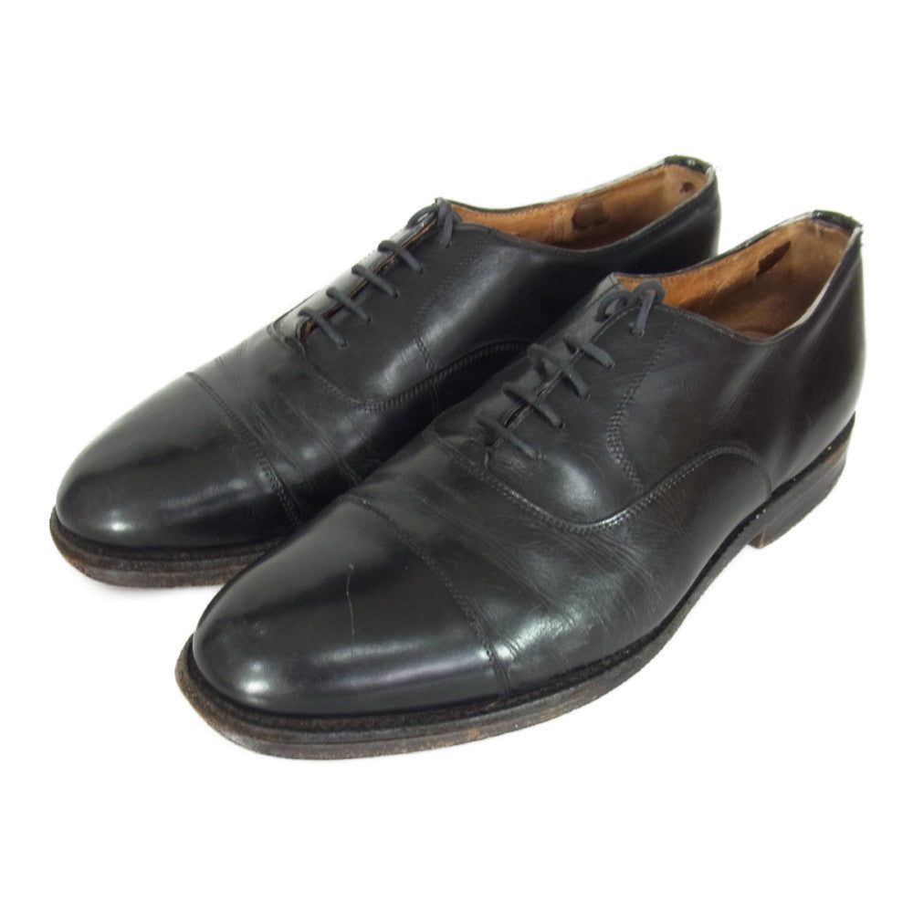 CHURCH'S チャーチ 外羽根 キャップトゥ レザー ビジネスシューズ ブラック系 6.5【中古】