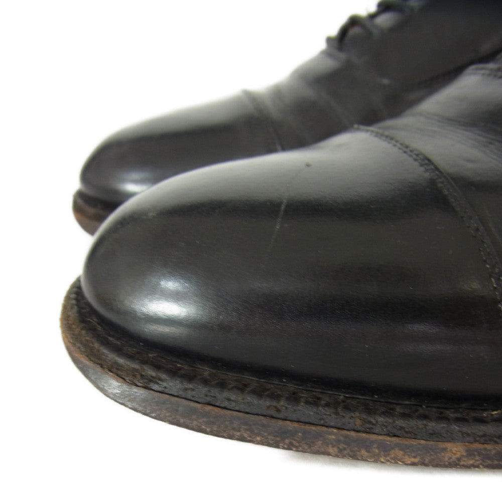 CHURCH'S チャーチ 外羽根 キャップトゥ レザー ビジネスシューズ ブラック系 6.5【中古】