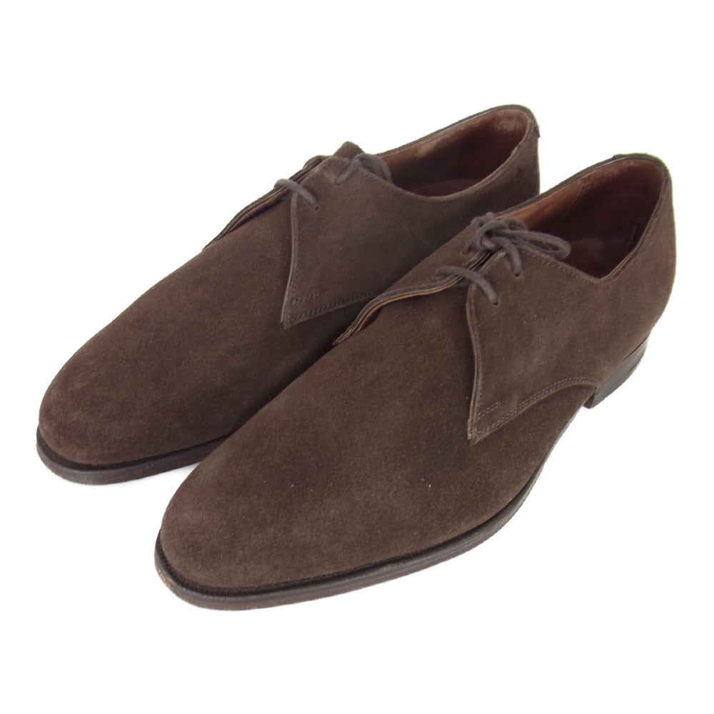 CROCKETT&JONES クロケットアンドジョーンズ 5891 TOMORROWLAND トゥモローランド 別注 BURFORD バーフォード スエード プレーントゥ タッセル ビジネスシューズ ブラウン系 6 1/2【中古】