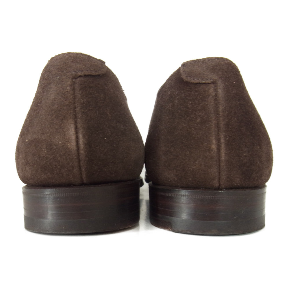 CROCKETT&JONES クロケットアンドジョーンズ 5891 TOMORROWLAND トゥモローランド 別注 BURFORD バーフォード スエード プレーントゥ タッセル ビジネスシューズ ブラウン系 6 1/2【中古】