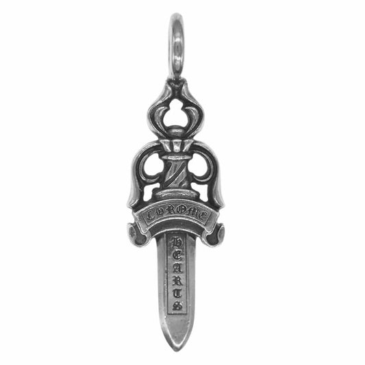CHROME HEARTS クロムハーツ（原本無） DBL DAGGER ダブルダガー ペンダント シルバー系【中古】