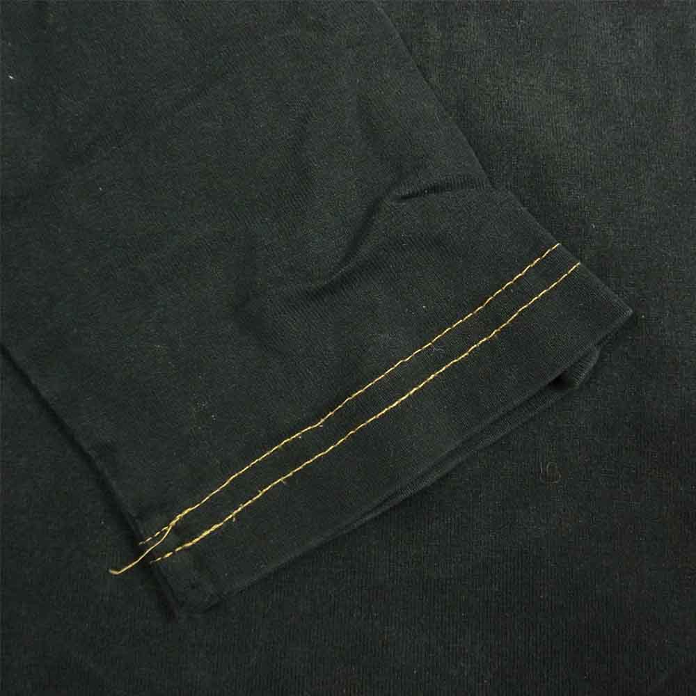 VANSON バンソン ロゴ ウィング刺繍 長袖 Tシャツ カットソー ブラック系 M【中古】