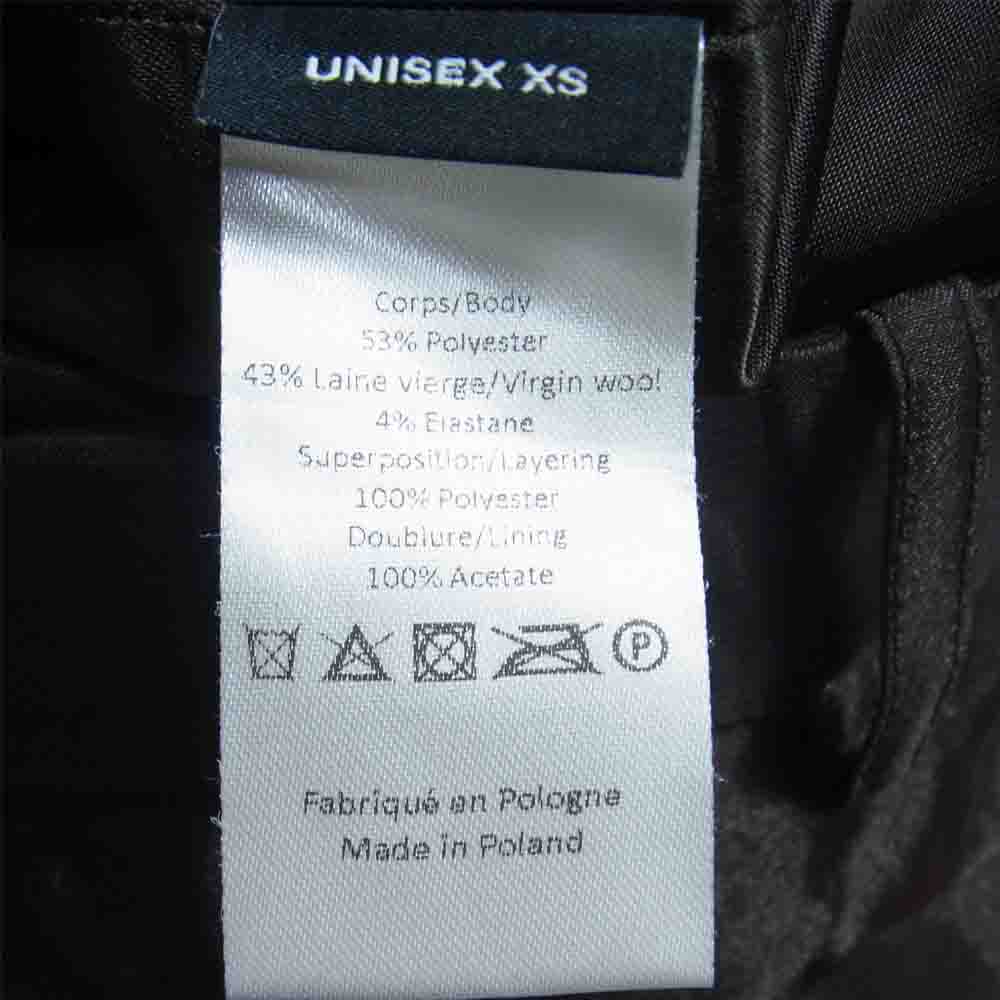 ワイプロジェクト PANT54-S18 二重生地 スラックス パンツ ダークブラウン系 XS【中古】