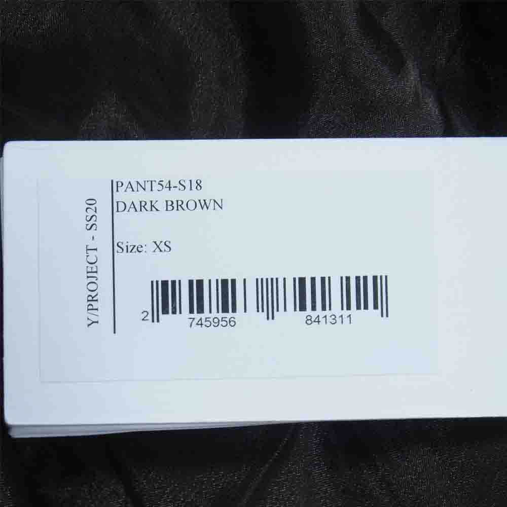 ワイプロジェクト PANT54-S18 二重生地 スラックス パンツ ダークブラウン系 XS【中古】