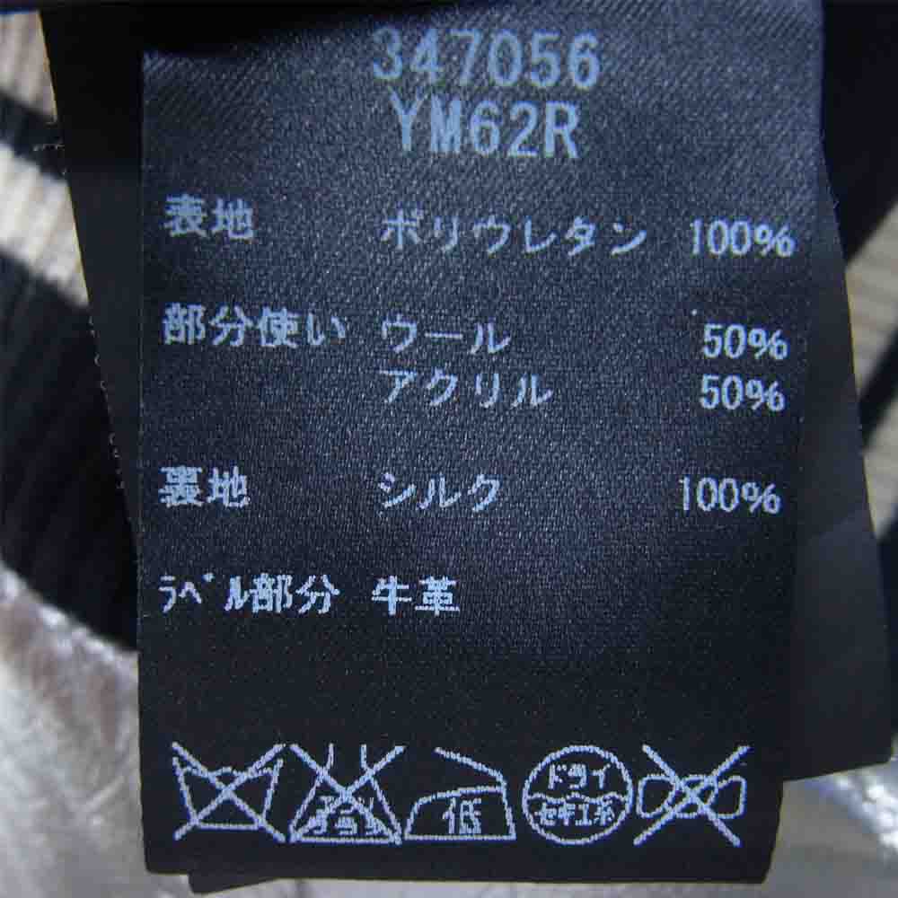 SAINT LAURENT サンローラン 14SS 347056 YM62R エディ期 国内正規品 TEDDY JACKET テディ ジャケット 裏地シルク100％ メタリック ブルゾン シルバー系 XS【中古】