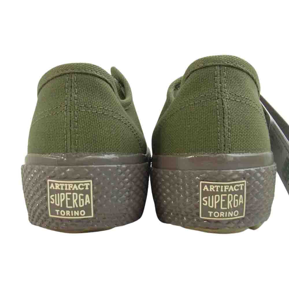 スペルガ ARTIFACT BY SUPERGA JAPANESE CANVAS キャンバス スニーカー カーキ系 41【新古品】【未使用】【中古】