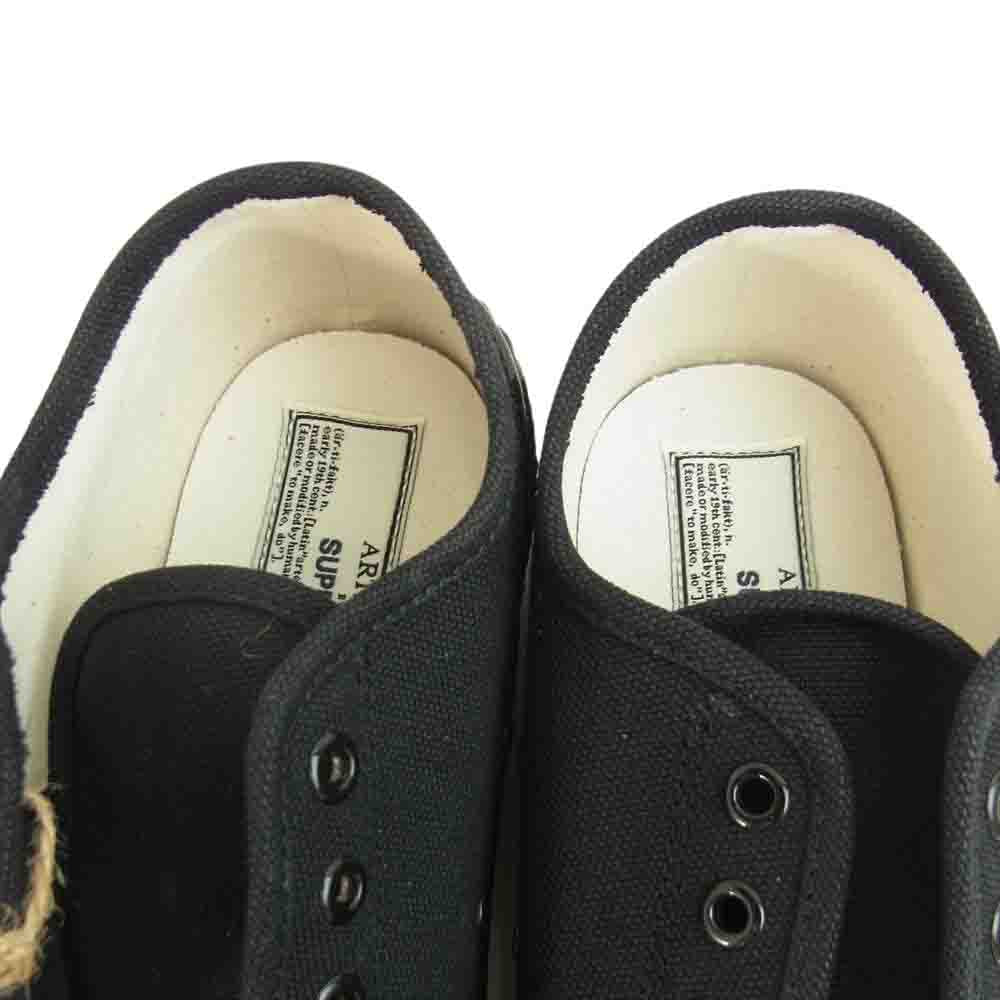 スペルガ ARTIFACT BY SUPERGA JAPANESE CANVAS キャンバス スニーカー ブラック系 41【新古品】【未使用】【中古】