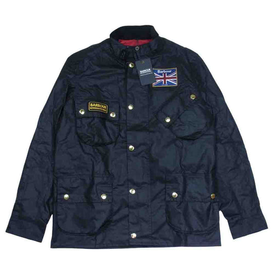 Barbour バブアー International Union Jacket ユニオンジャック インターナショナル オイルド ジャケット ブラック系 M【新古品】【未使用】【中古】