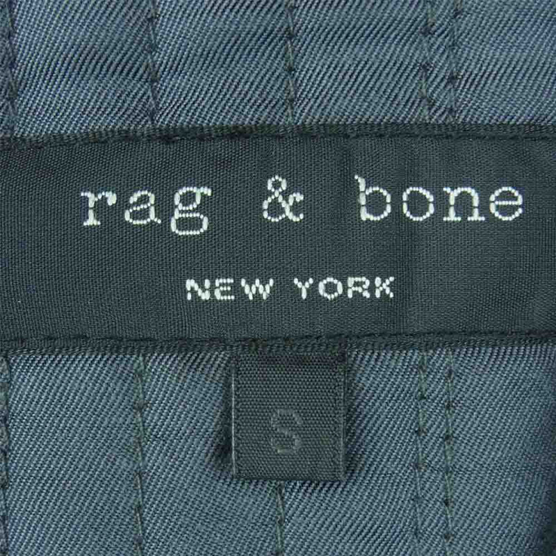 rag & bone ラグアンドボーン JT-J014 羊革 ラムレザー サイド レースアップ レザー ライダース ジャケット ブラック系 S【中古】