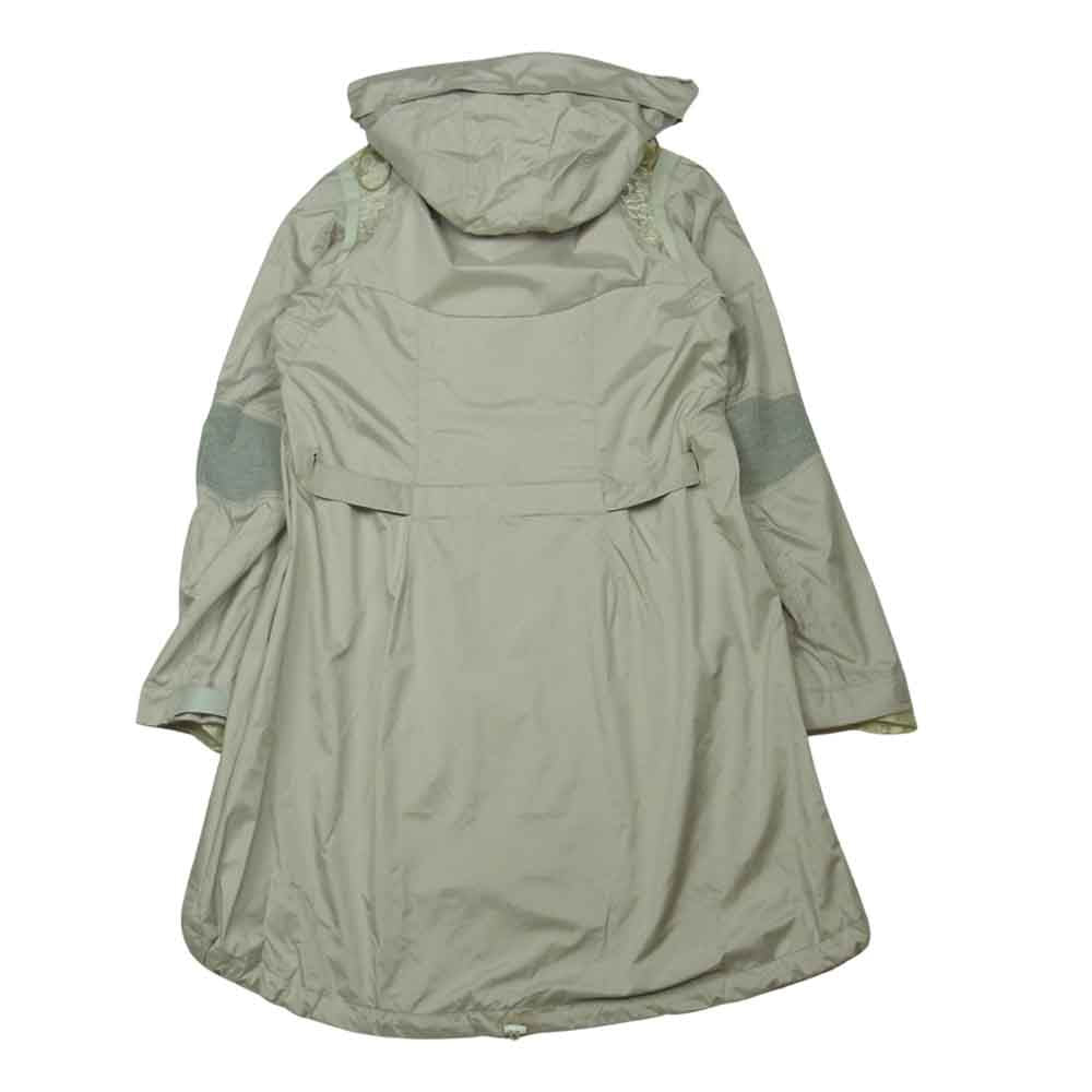 UNDERCOVER アンダーカバー 2007-2008AW 7A8-B2 無題 ニットとハイテク ニット リップストップ 切替 ナイロン フード コート グレー系 2【美品】【中古】