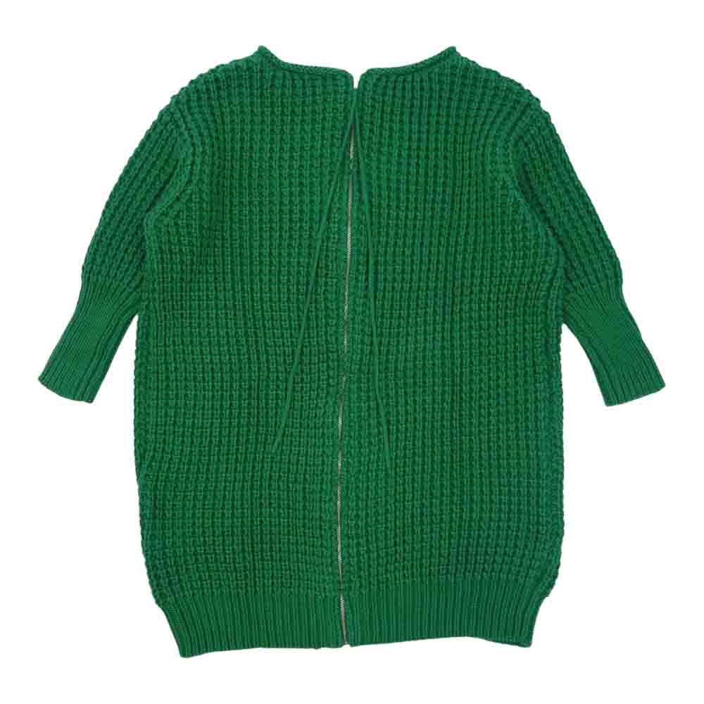 ACNE STUDIOS アクネストゥディオズ バックジップ コットンニット ワンピース グリーン グリーン系 XS【中古】