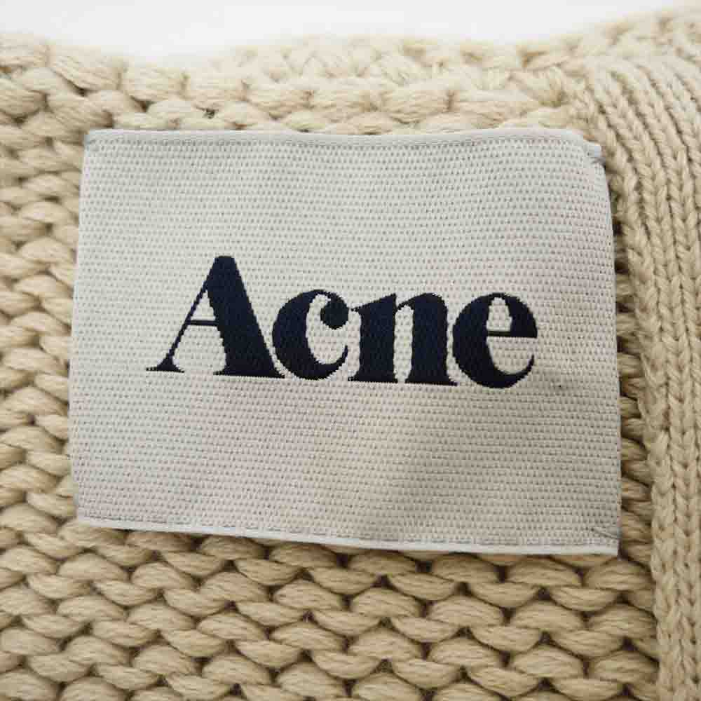 ACNE STUDIOS アクネストゥディオズ バックジップ コットンニット ワンピース ベージュ系 S【中古】