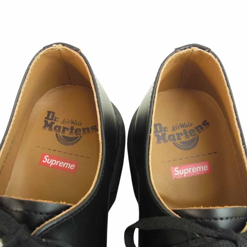 Supreme シュプリーム 22SS 27952001 Dr.Martens Spiderweb 3-Eye Shoe Black ドクターマーチン スパイダーウェブ 3-アイ シューズ ブラック系 UK8【新古品】【未使用】【中古】