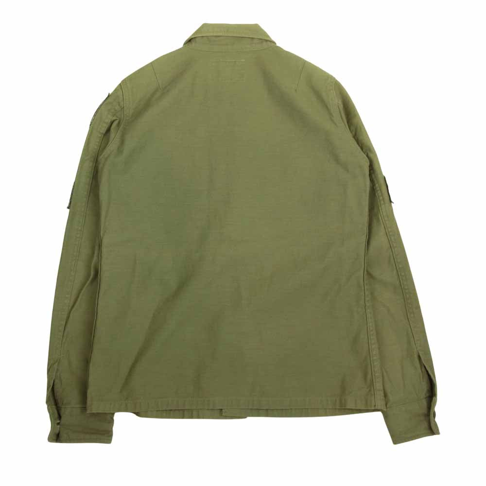 markaware マーカウェア JL UTILITY SHIRTS ユーティリティシャツ ミリタリー シャツ カーキ系 1【中古】