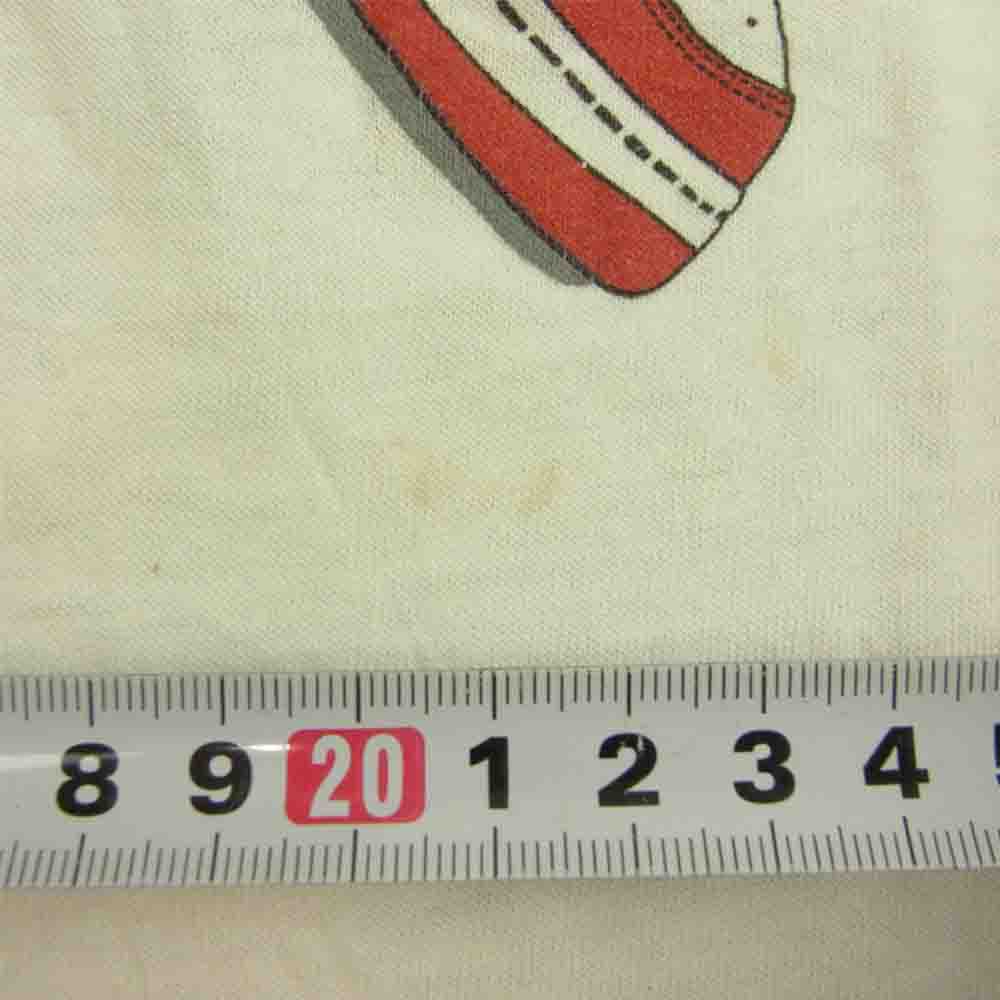 NIKE ナイキ ヴィンテージ USA製 80s 紺タグ YOUTH'S ユース 子供用 肩掛けナイキ エアジョーダン Tシャツ ホワイト系 L【中古】