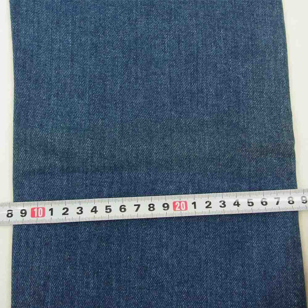 MAISON KITSUNE メゾンキツネ 国内正規品 ボタンフライ 5ポケット ストレート デニムパンツ インディゴブルー系 32【中古】