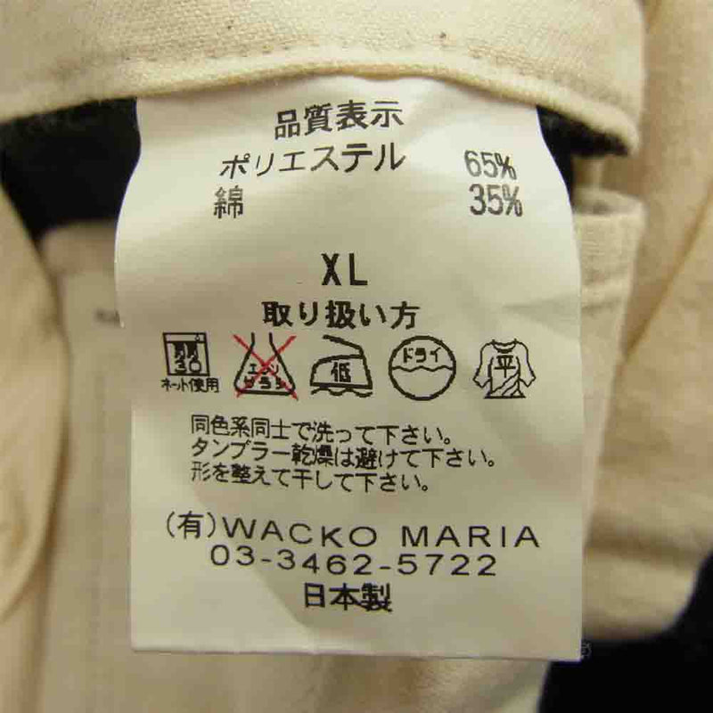 WACKO MARIA ワコマリア ワーク スラックス パンツ ダークネイビー系 XL【中古】