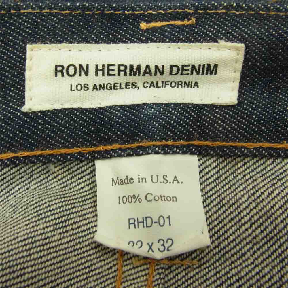 Ron Herman ロンハーマン ボタンフライ 耳付 リジッド デニム インディゴブルー系 32【中古】