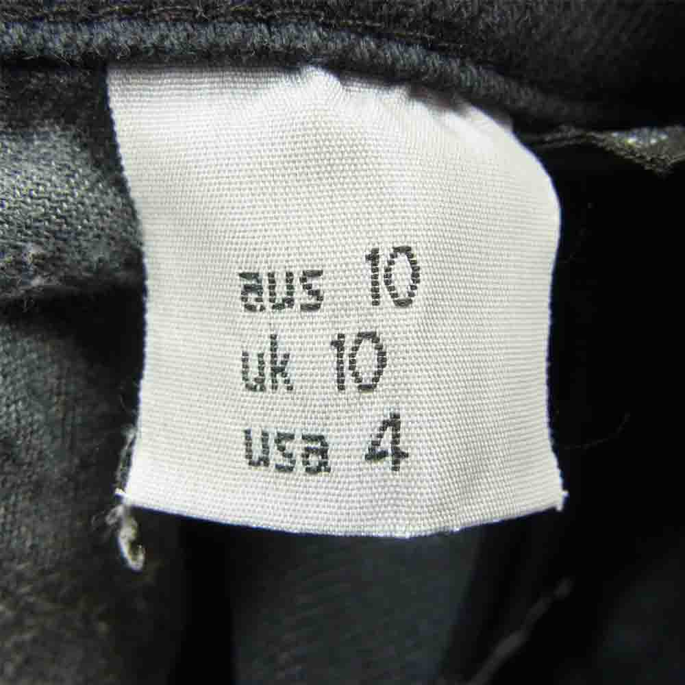 TSUBI スビ スキニー 裾ジップ パンツ ブラック系 10【中古】