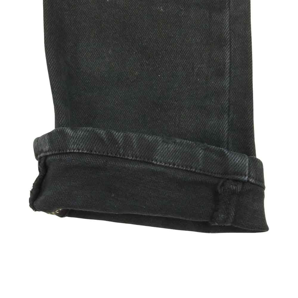 TSUBI スビ スキニー 裾ジップ パンツ ブラック系 10【中古】