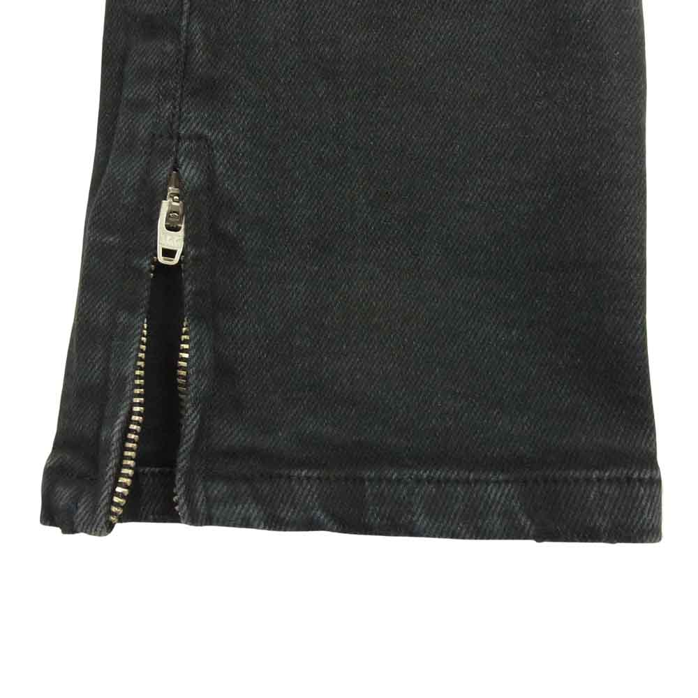 TSUBI スビ スキニー 裾ジップ パンツ ブラック系 10【中古】