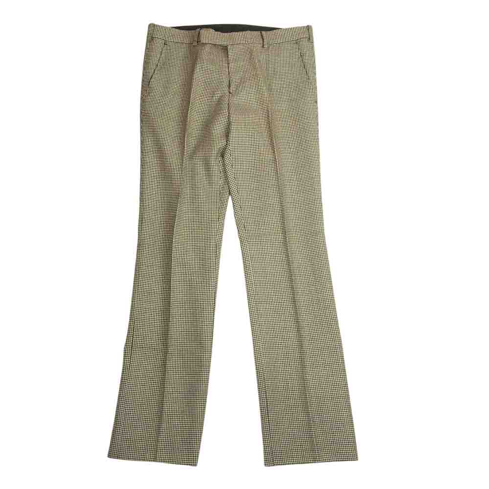 JOHN LAWRENCE SULLIVAN ジョンローレンスサリバン 千鳥格子 スラックス パンツ ブラック系 34【中古】