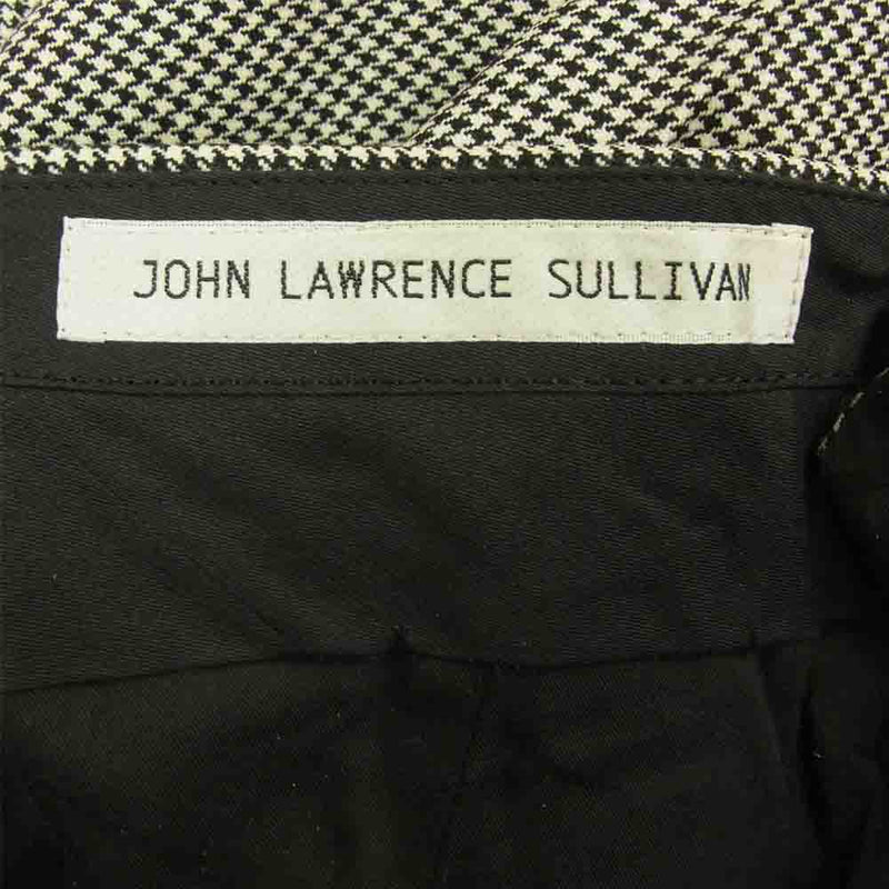 JOHN LAWRENCE SULLIVAN ジョンローレンスサリバン 千鳥格子 スラックス パンツ ブラック系 34【中古】