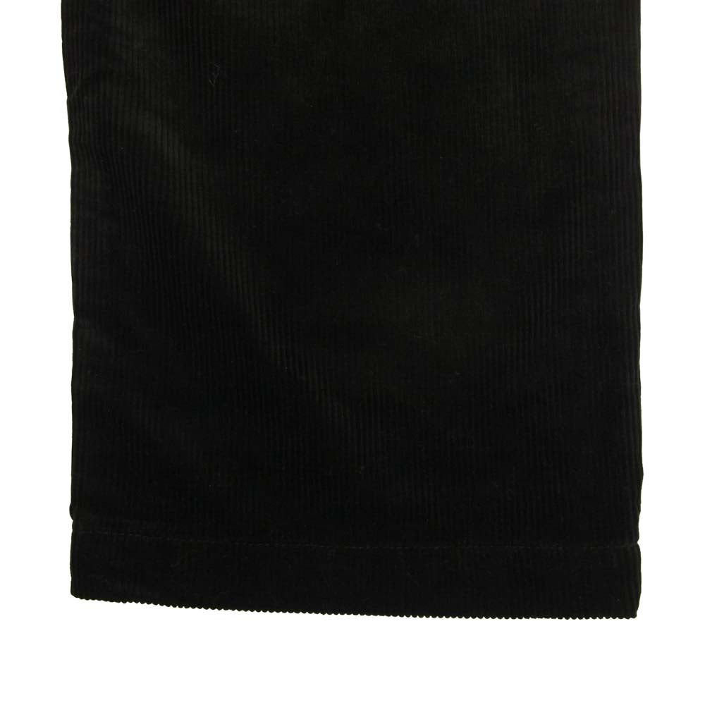 シンメ S202 コーデュロイ サイドベルト タック パンツ  ブラック系 29【新古品】【未使用】【中古】