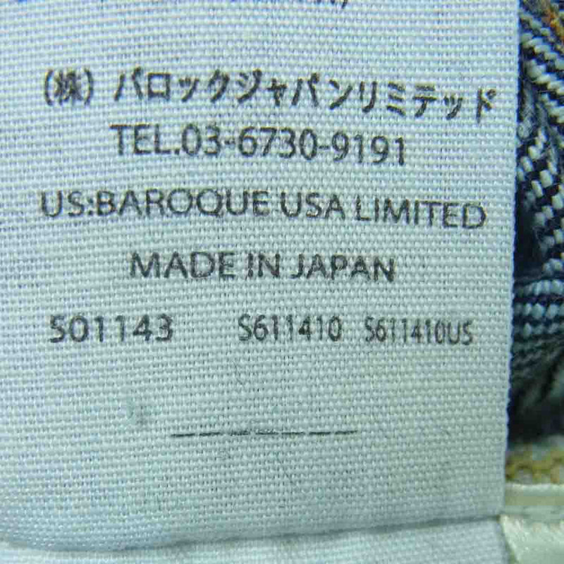 ナゴンスタンス 470BS211-6210 MODEST 001 デニム パンツ 日本製 インディゴブルー系 38【美品】【中古】