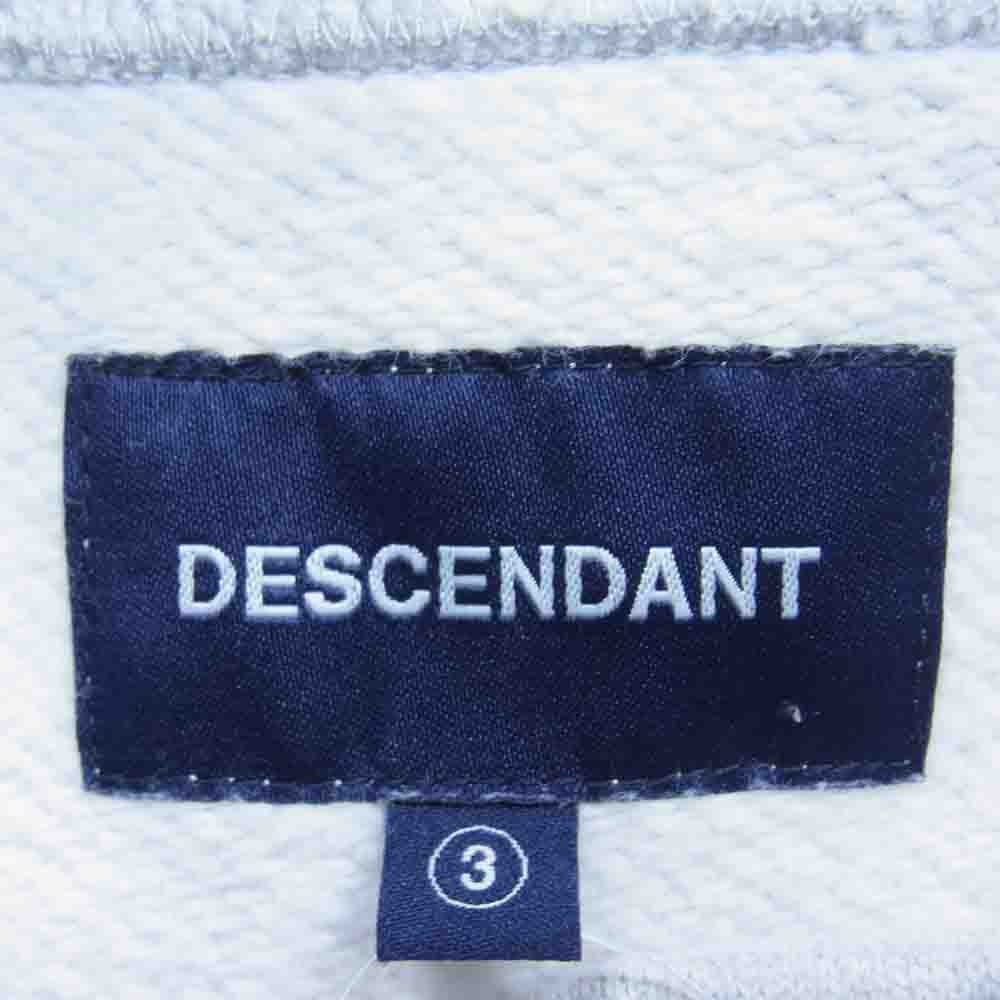 DESCENDANT ディセンダント ROO STAND COLLOR SWEATSHIRT スタンドカラー スウェット シャツ グレー系 3【中古】