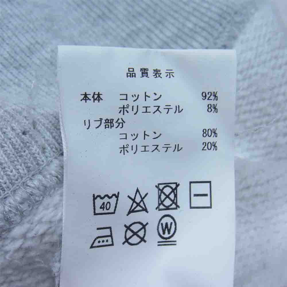 DESCENDANT ディセンダント ROO STAND COLLOR SWEATSHIRT スタンドカラー スウェット シャツ グレー系 3【中古】