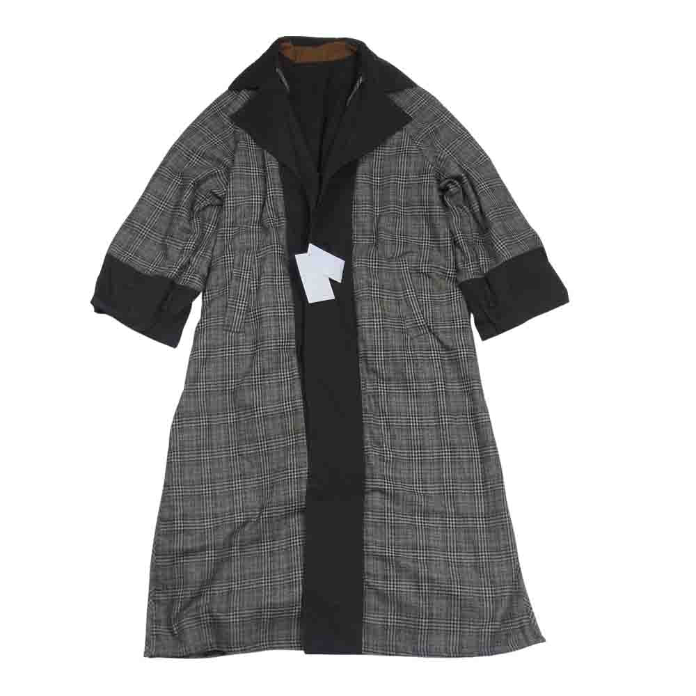 アメリ REVERSIBLE TRENCH COAT リバーシブル ファブリック 切替 トレンチコート ブラウン系 F【中古】