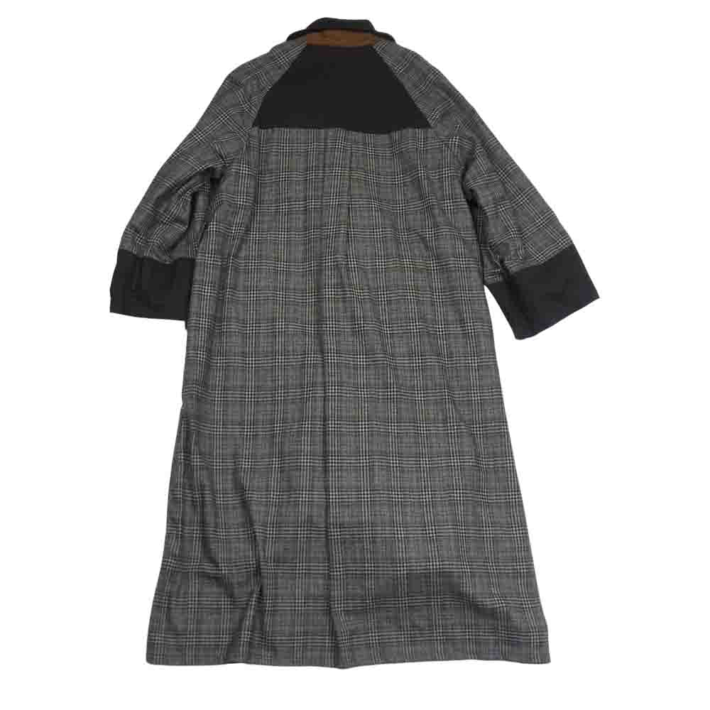 アメリ REVERSIBLE TRENCH COAT リバーシブル ファブリック 切替 トレンチコート ブラウン系 F【中古】