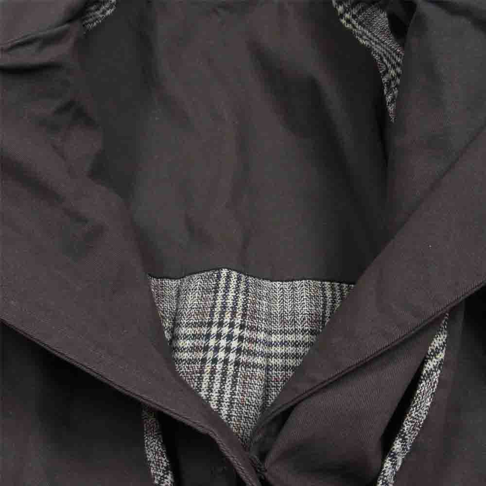 アメリ REVERSIBLE TRENCH COAT リバーシブル ファブリック 切替 トレンチコート ブラウン系 F【中古】