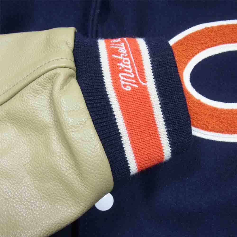 ミッチェルアンドネス USA製 NFL シカゴベアーズ フットボール スタジャン ネイビー系 XL【中古】