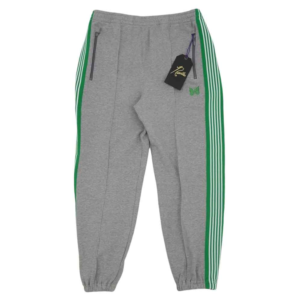 Needles ニードルス 22SS KP399 Zipped Track Pant 裾ジップ サイドライン トラック スウェットパンツ グレー系 M【新古品】【未使用】【中古】