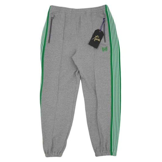 Needles ニードルス 22SS KP399 Zipped Track Pant 裾ジップ サイドライン トラック スウェットパンツ グレー系 M【新古品】【未使用】【中古】