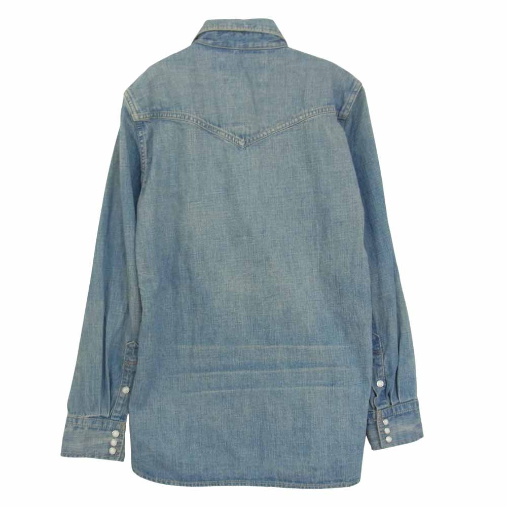 REMI RELIEF レミレリーフ 128390 USED加工 ウエスタン デニム シャツ