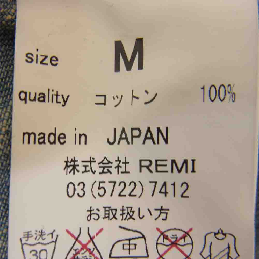 す〜さま専用 REMI RELIEF レミレリーフ 128390 USED加工 ウエスタン デニム シャツ