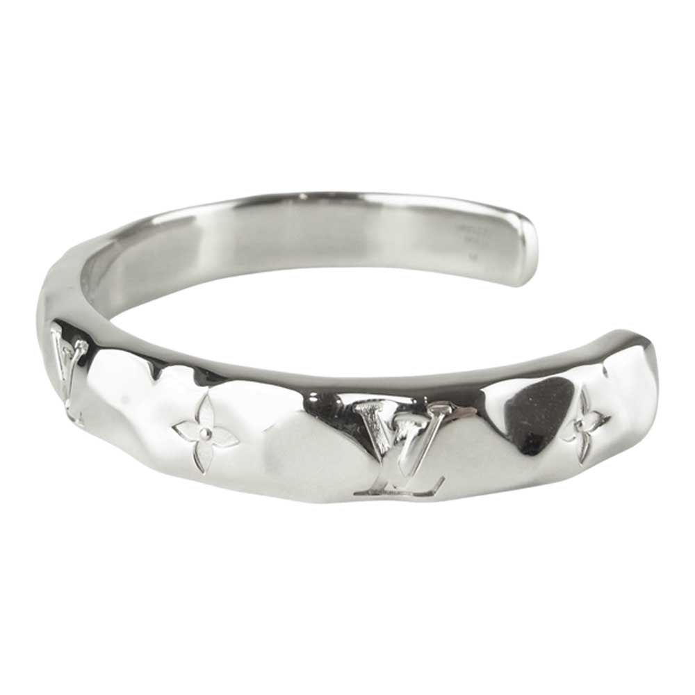 LOUIS VUITTON ルイ・ヴィトン M00332 カフ モノグラム カーヴド バングル シルバー系 M【中古】