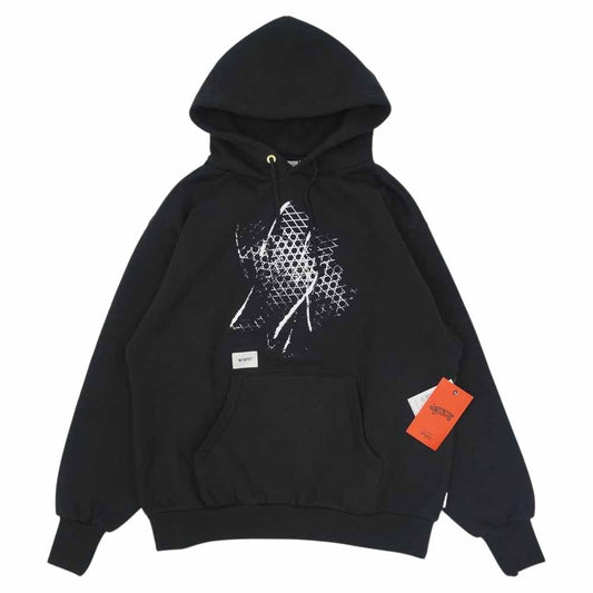 WTAPS ダブルタップス VANS PULLOVER HOODY バンズ プルオーバー フーディ ブラック系 X01【新古品】【未使用】【中古】