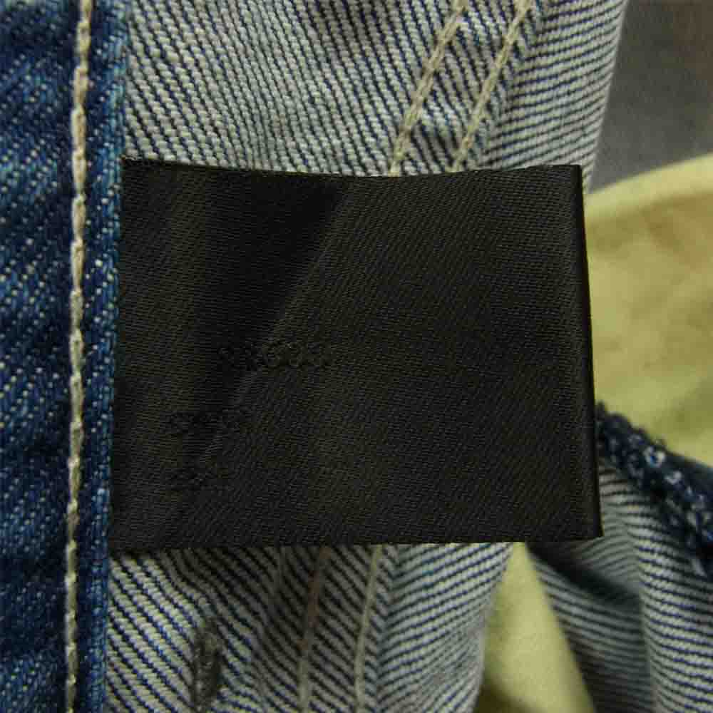 N.HOOLYWOOD エヌハリウッド 202-CP01 ダメージ加工 ブーツカット ストレッチ デニム パンツ インディゴブルー系 40【中古】