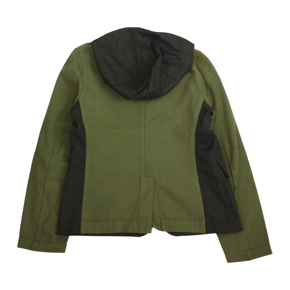 COMME des GARCONS コムデギャルソン RF-J012 コムコム 切替 フード ジャケット グレー系 S【中古】