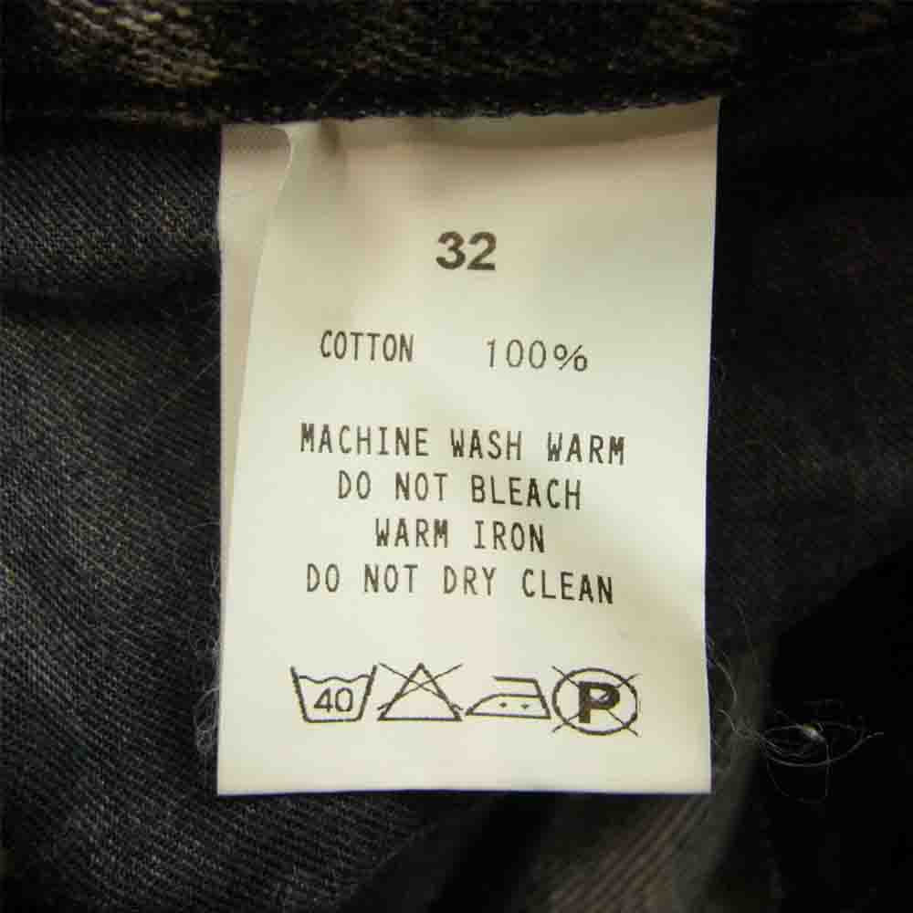 JOHN LAWRENCE SULLIVAN ジョンローレンスサリバン ケミカルウォッシュ デニム パンツ ブラック系 32【新古品】【未使用】【中古】