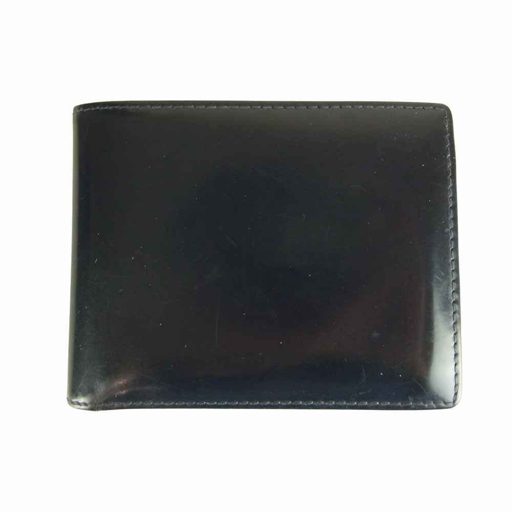 Ettinger エッティンガー ブライドルレザー ウォレット 二つ折り財布 ネイビー系【中古】
