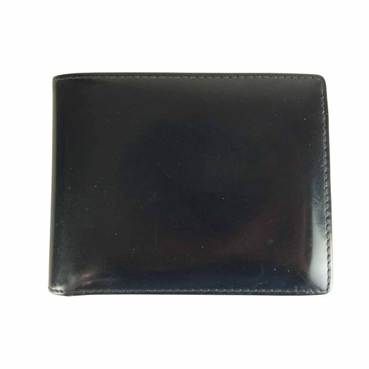 Ettinger エッティンガー ブライドルレザー ウォレット 二つ折り財布 ネイビー系【中古】