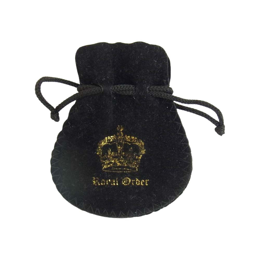 ROYAL ORDER ロイヤルオーダー SP16-DP タイニークラウン パール＆ダイヤモンド オン クロス シルバー系【中古】