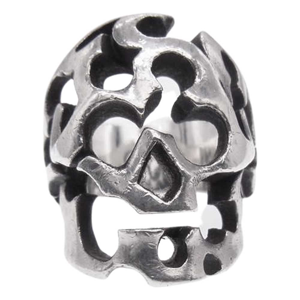 ARGENT GLEAM アージェントグリーム LIQUID リキッド トライバルスカル リング シルバー系 18号【中古】